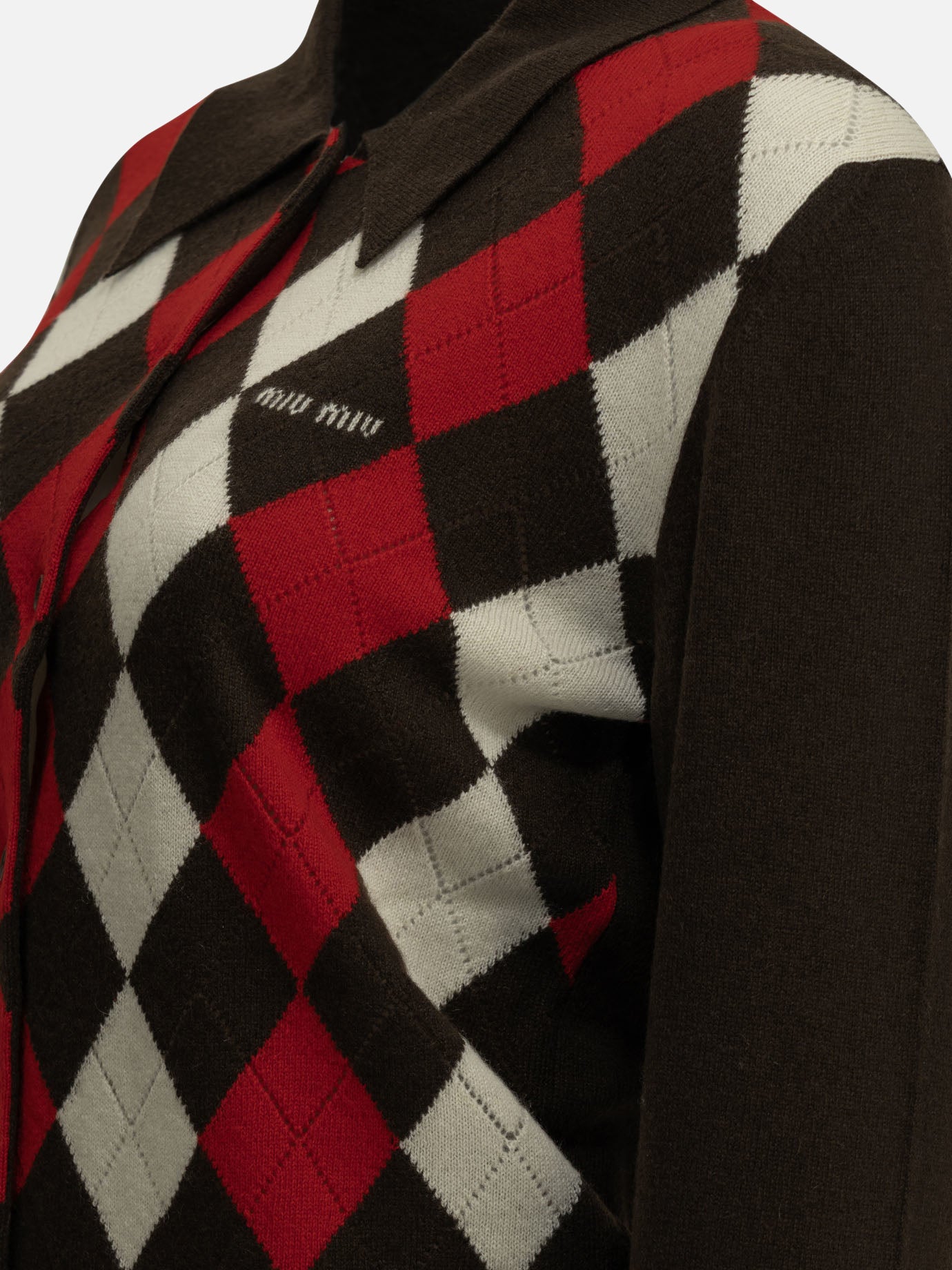 Cardigans Argyle  Black - Miu Miu Women | PDP | VIETTI Online Store | thumbnail_6