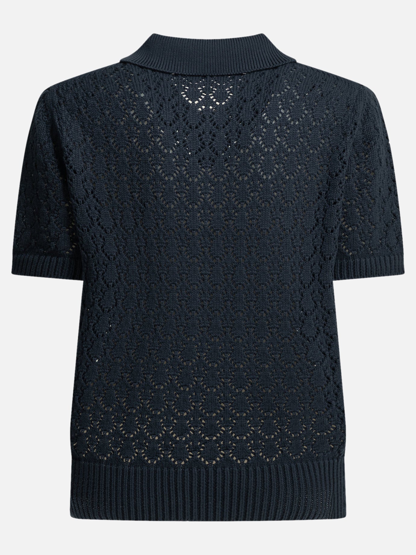 Polo shirts with buttons Logo  Blue - Miu Miu Women | PDP | VIETTI Online Store | thumbnail_2
