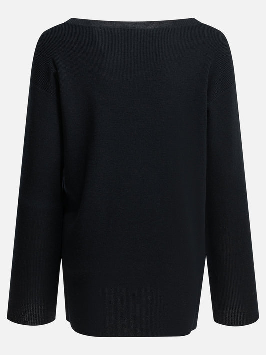 Maglioni a barchetta Logo  Blu - Miu Miu Donna | PDP | VIETTI Online Store | 2
