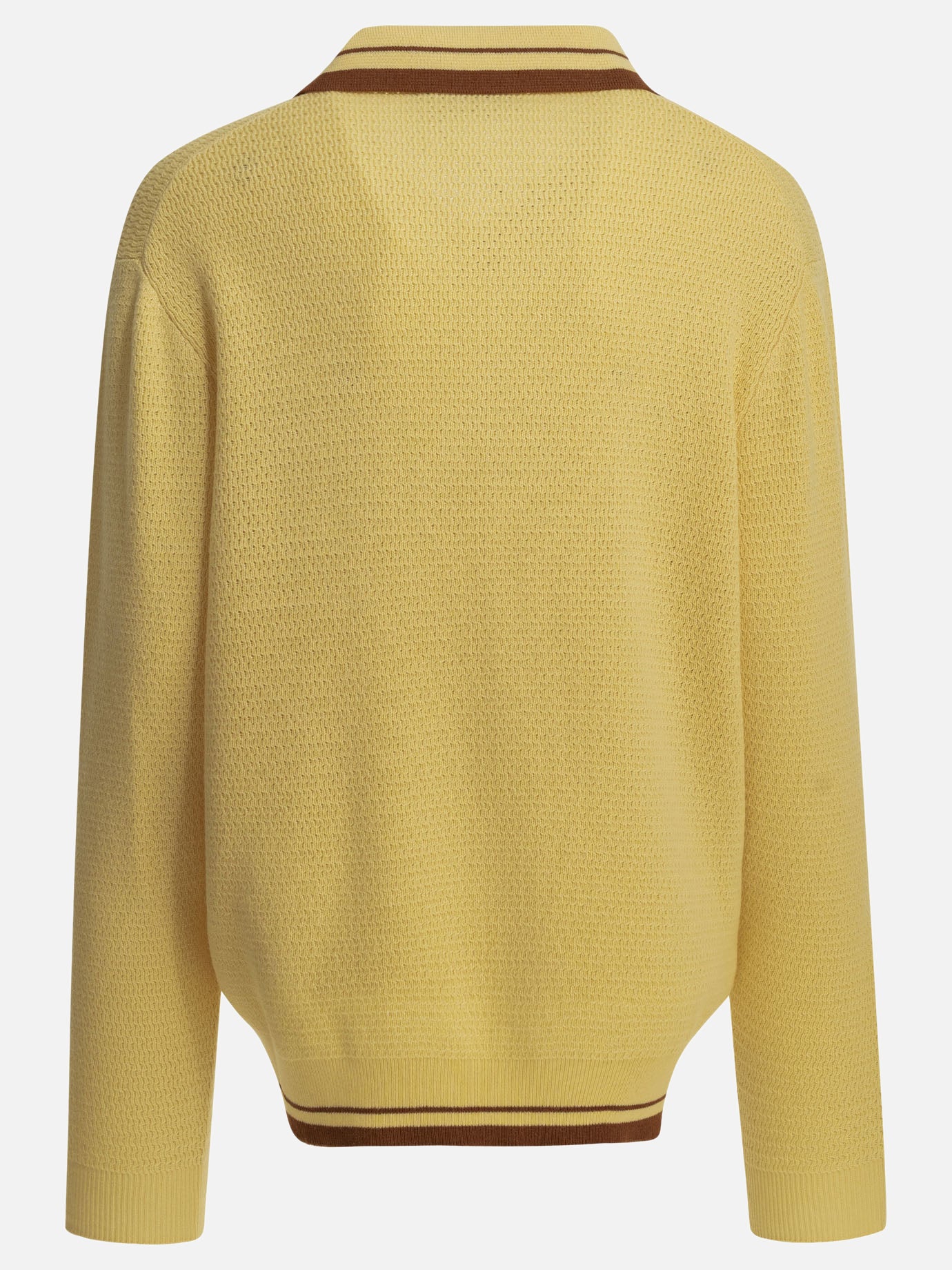 Polo sweater Logo  Yellow - Miu Miu Women | PDP | VIETTI Online Store | Zoom-Modal_2
