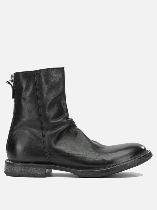 Zipped boots 100 % calf leather - 70% calf leather 30% rubber  Black - Moma Men | PDP | VIETTI Online Store 
