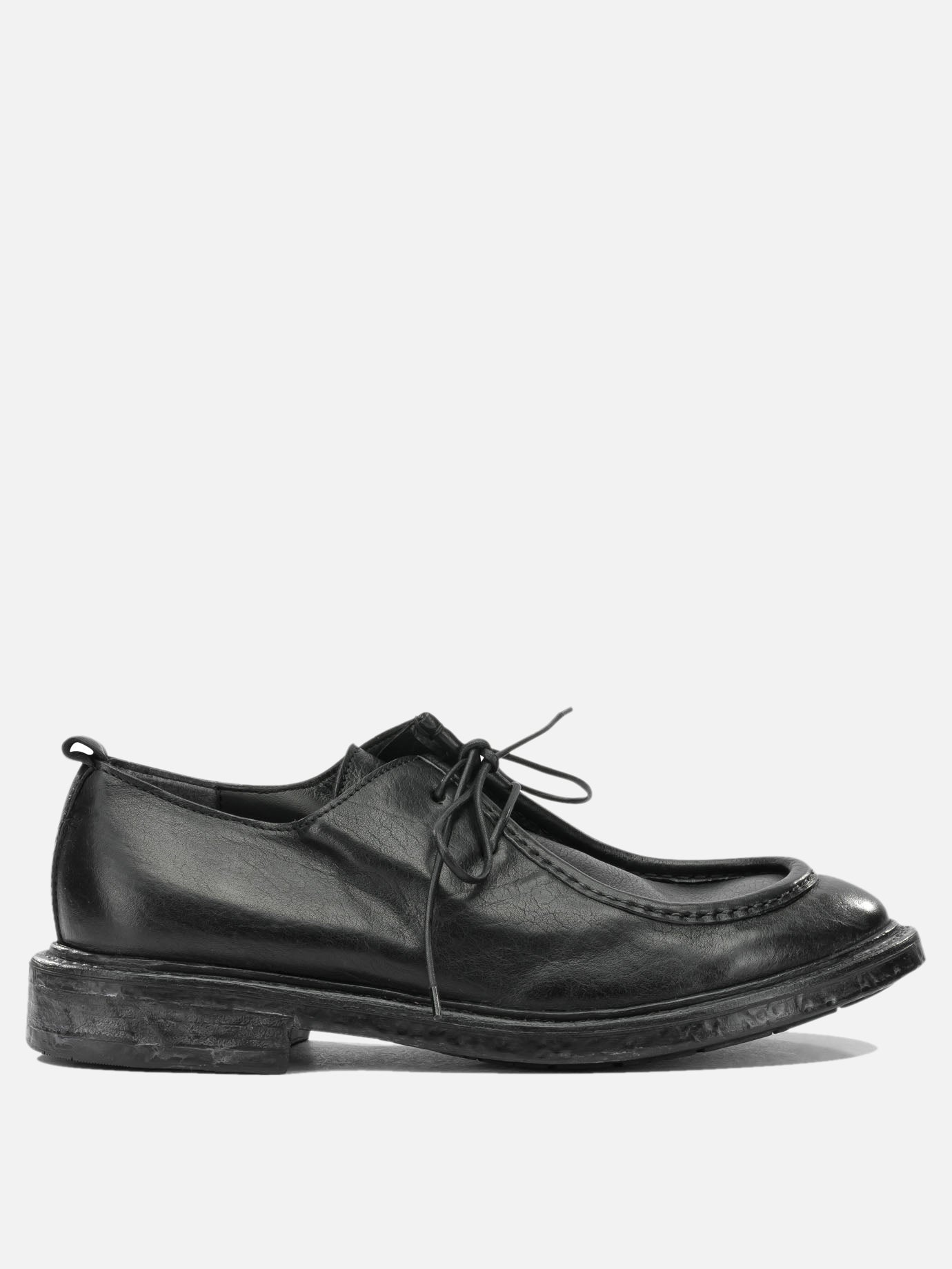 Laced loafers 100 % calf leather - 100% rubber  Black - Moma Men | PDP | VIETTI Online Store | Zoom-Modal
