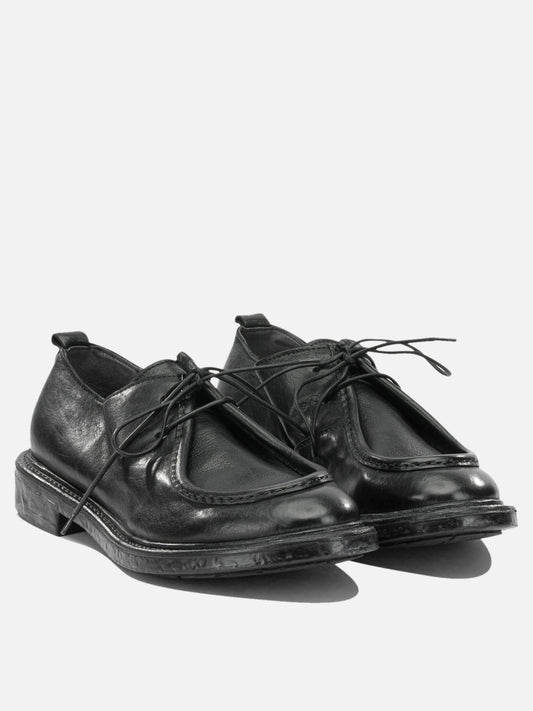 Laced loafers 100 % calf leather - 100% rubber  Black - Moma Men | PDP | VIETTI Online Store | 2

