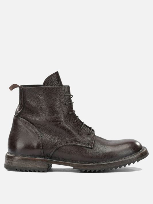 Lace-up boots 100 % calf leather - 70% calf leather 30% rubber  Brown - Moma Men | PDP | VIETTI Online Store 
