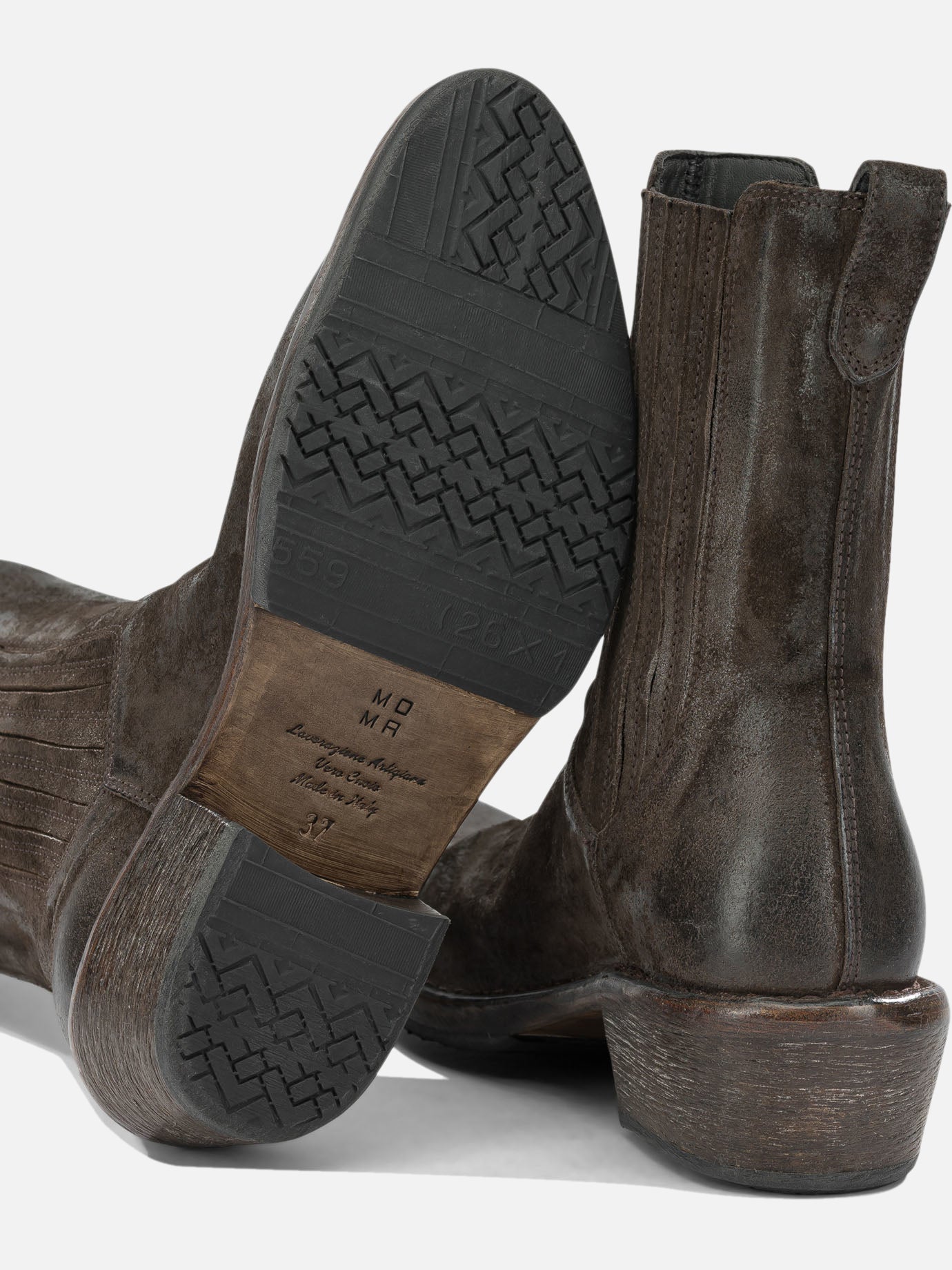 Cowboy 100% leather - 80% rubber 20% leather  Brown - Moma Women | PDP | VIETTI Online Store | Zoom-Modal_5
