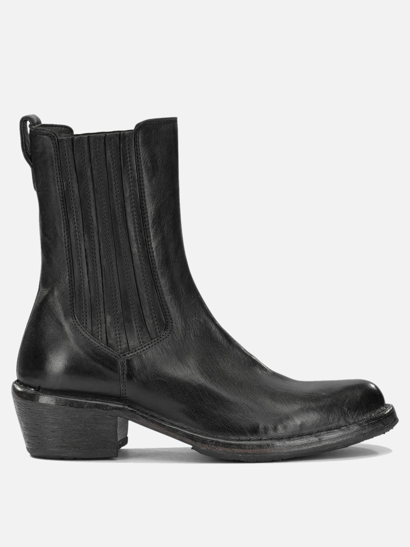 Cowboy 100% leather - 80% rubber 20% leather  Black - Moma Women | PDP | VIETTI Online Store | Zoom-Modal

