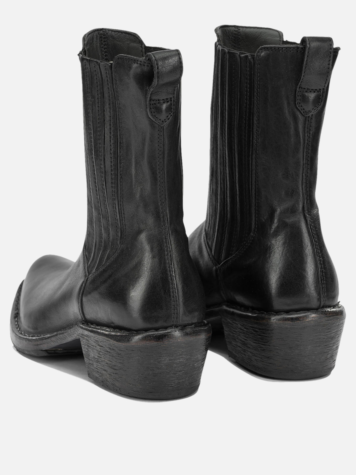 Moma "Dallas 50mm" cowboy boots Black