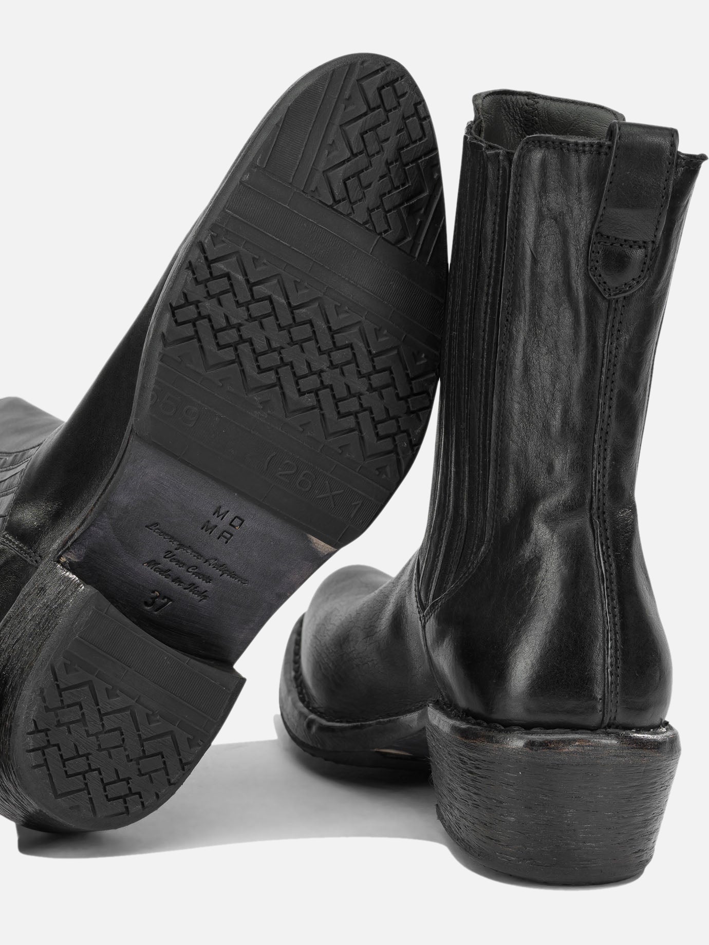 Cowboy 100% leather - 80% rubber 20% leather  Black - Moma Women | PDP | VIETTI Online Store | Zoom-Modal_5
