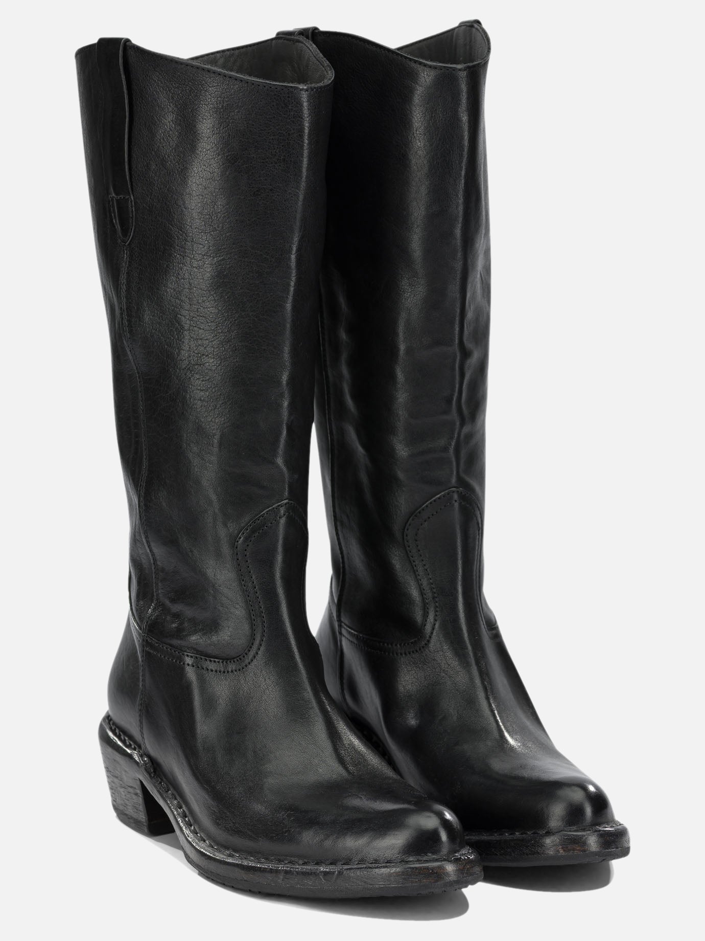 Cowboy 100% leather - 80% rubber 20% leather  Black - Moma Women | PDP | VIETTI Online Store | Zoom-Modal_2
