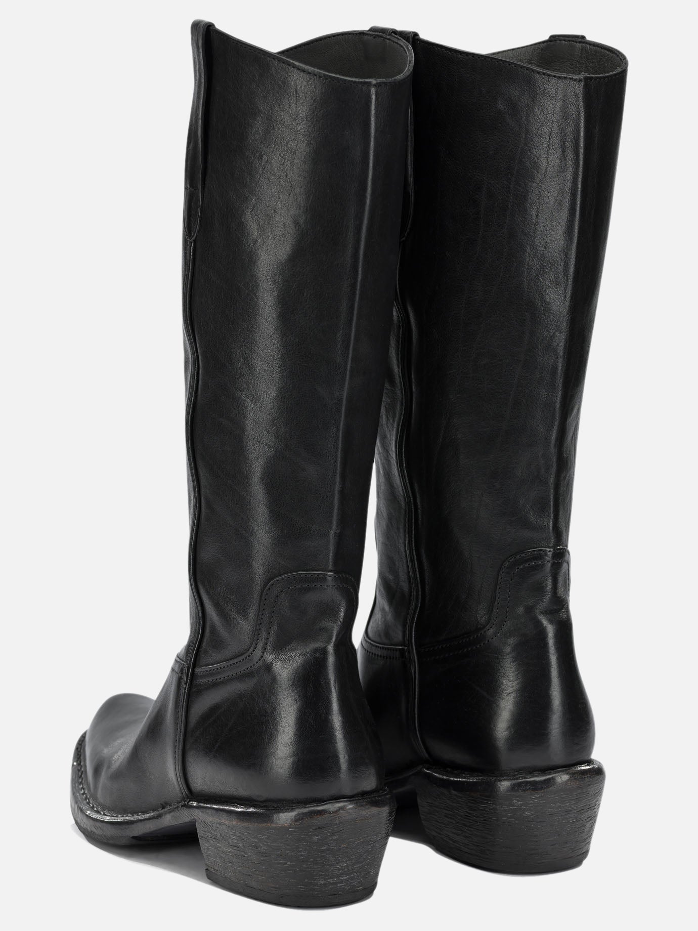 Cowboy 100% leather - 80% rubber 20% leather  Black - Moma Women | PDP | VIETTI Online Store | thumbnail_4