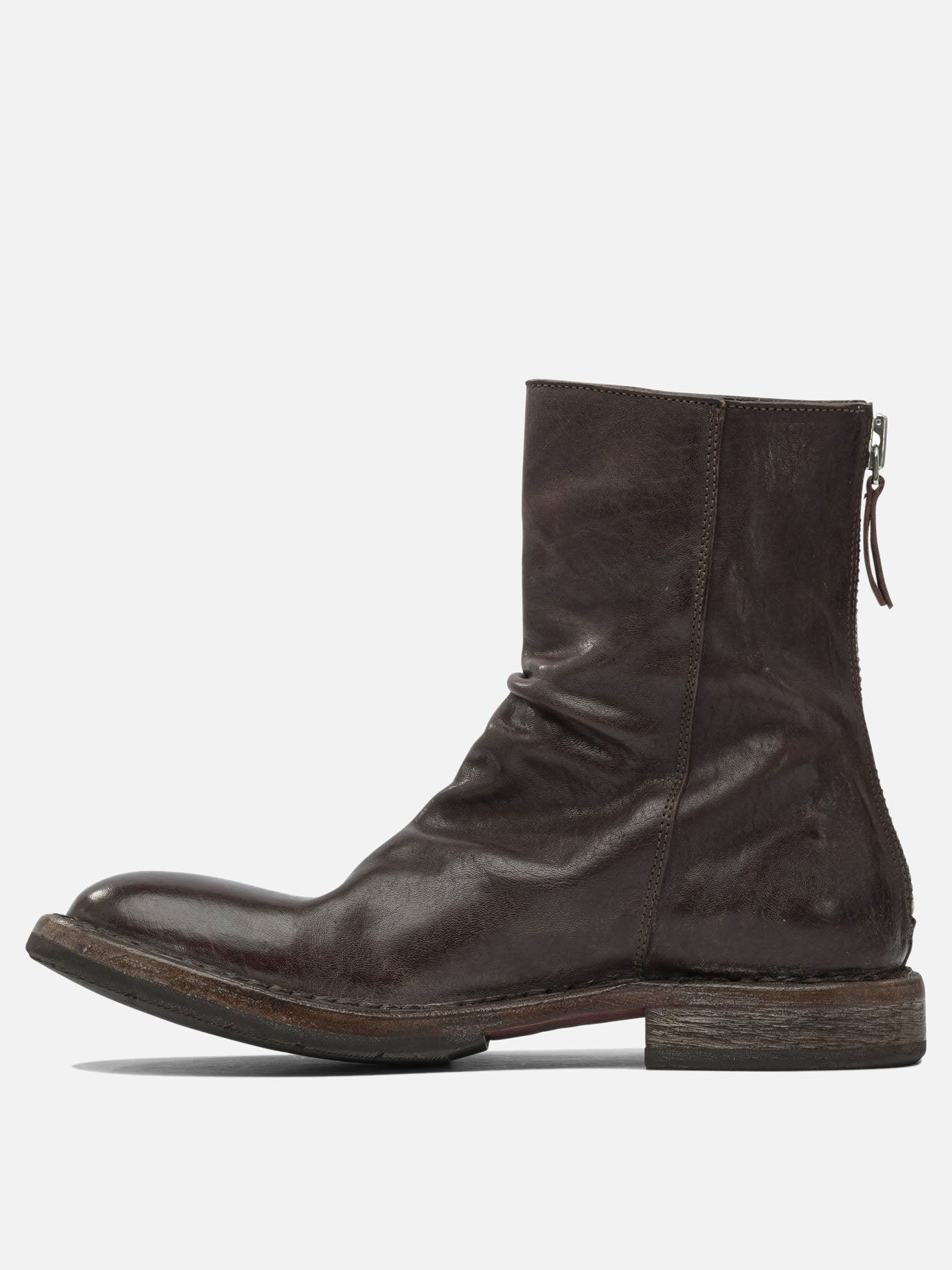 Zipped boots 100% leather - 80% rubber 20% leather  Black - Moma Women | PDP | VIETTI Online Store | thumbnail_3