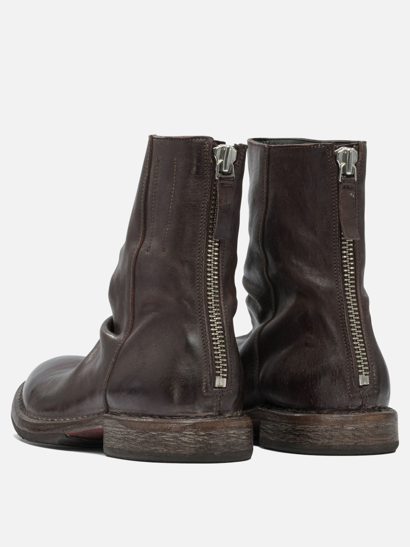 Zipped boots 100% leather - 80% rubber 20% leather  Black - Moma Women | PDP | VIETTI Online Store | thumbnail_4