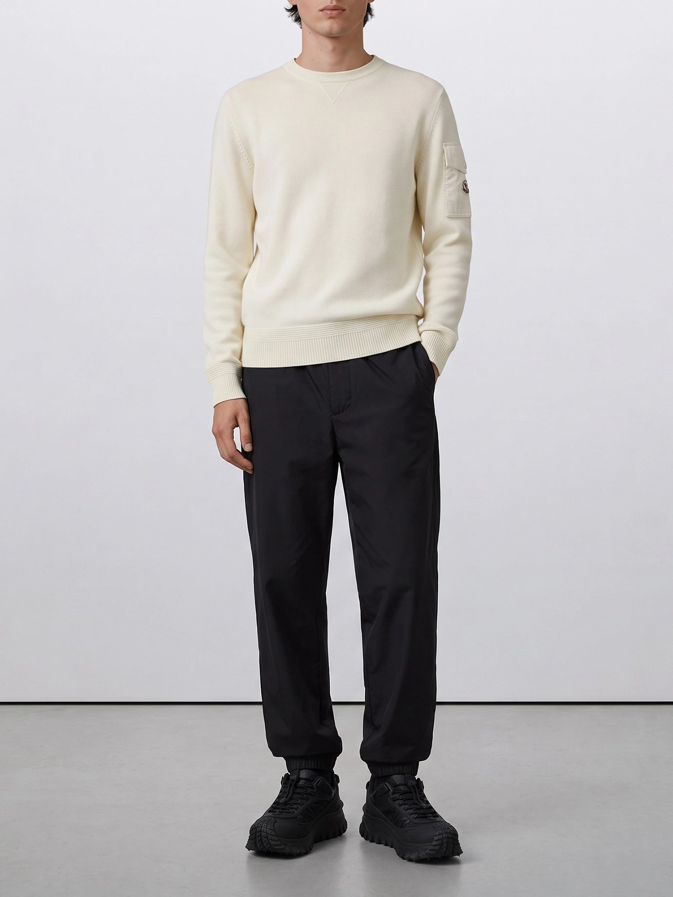 Sport trousers Logo  Black - Moncler Men | PDP | VIETTI Online Store | Zoom-Modal_2

