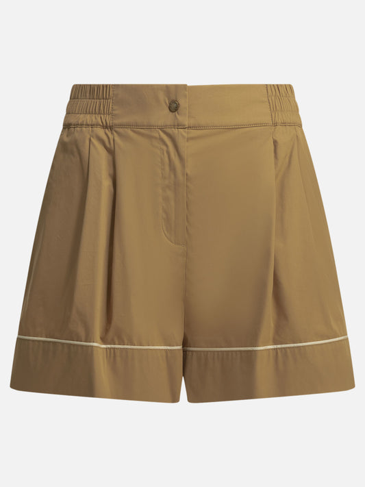 Utility shorts Logo  Beige - Moncler Women | PLP | VIETTI Online Store 

