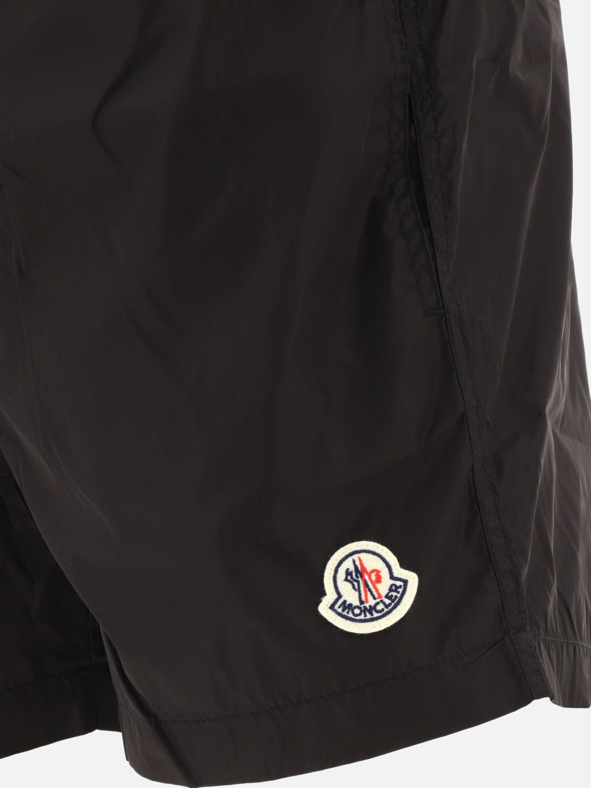 Moncler Swim shorts with logo patch Blue - VIETTI