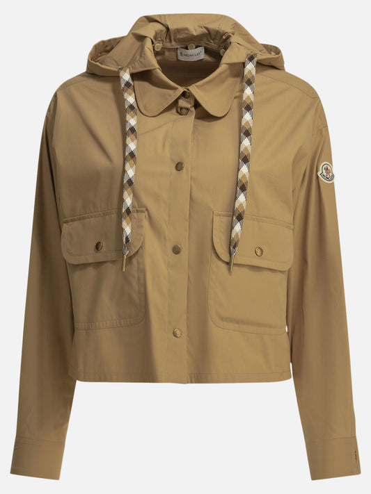 Overshirt jackets Logo  Beige - Moncler Women | PLP | VIETTI Online Store 
