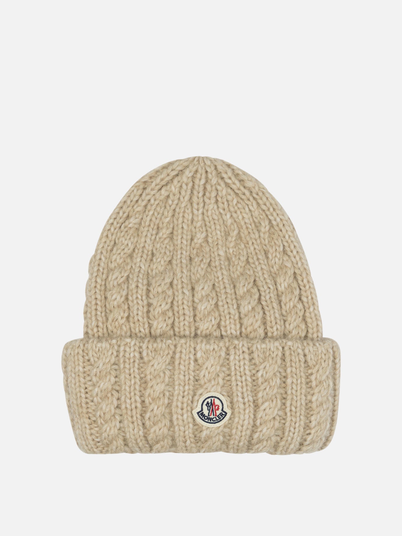 Beanies Logo  Beige - Moncler Women | PDP | VIETTI Online Store | Zoom-Modal

