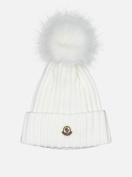 Beanies Logo  White - Moncler Women | PDP | VIETTI Online Store 
