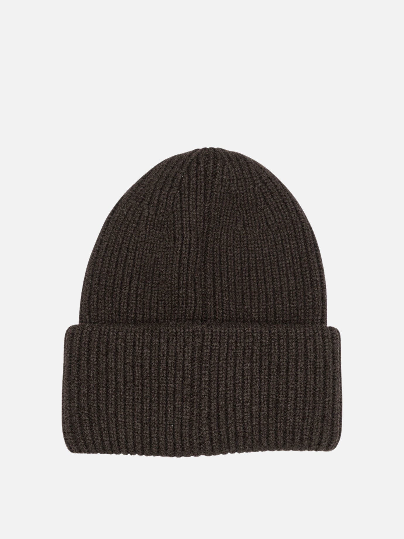 Moncler Wool and cashmere beanie with logo Brown - VIETTI