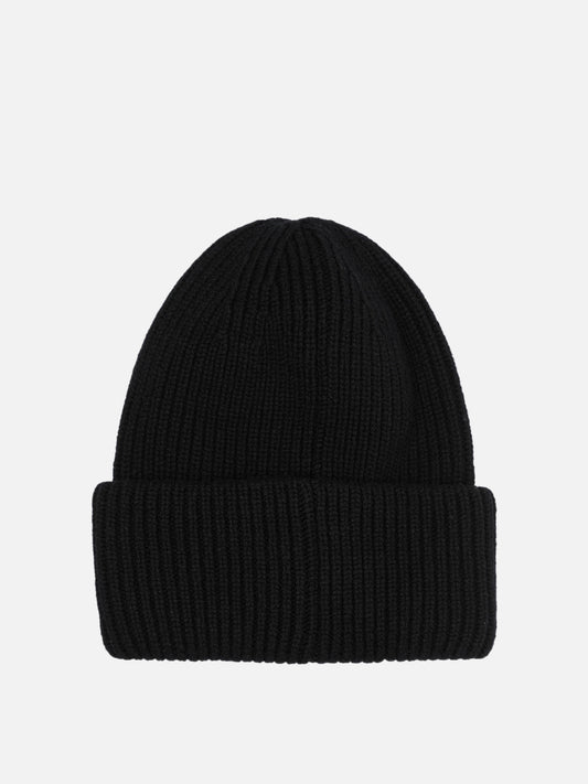 Wool and cashmere beanie with logo

