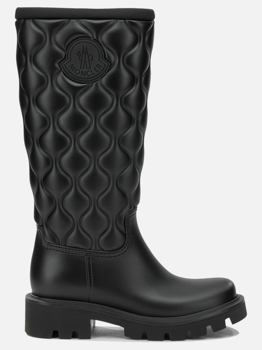 Rain boots 100% polyvinylchloride -100% polyvinylchloride  Black - Moncler Women | PDP | VIETTI Online Store 
