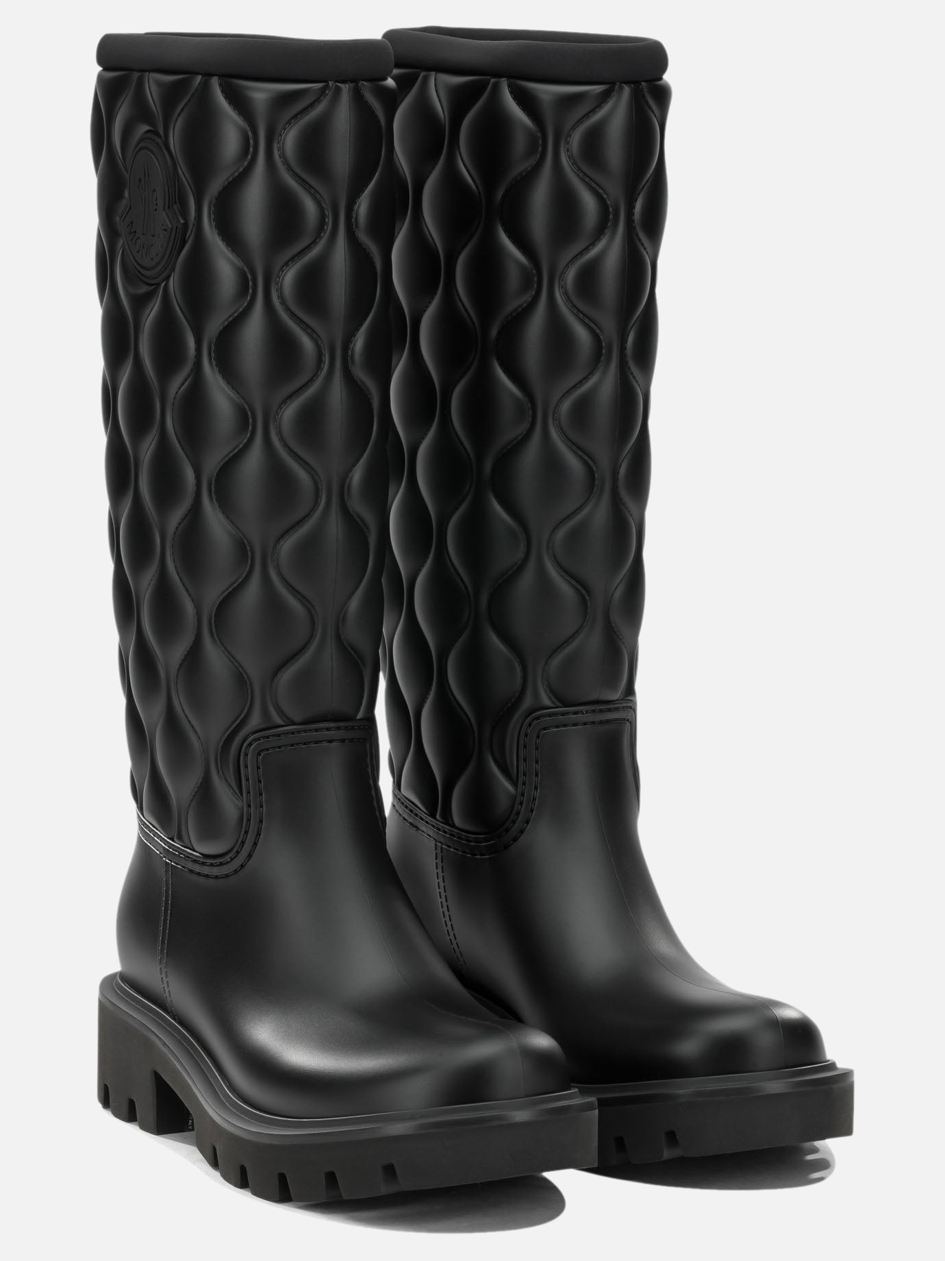 Rain boots 100% polyvinylchloride -100% polyvinylchloride  Black - Moncler Women | PDP | VIETTI Online Store | Zoom-Modal_2
