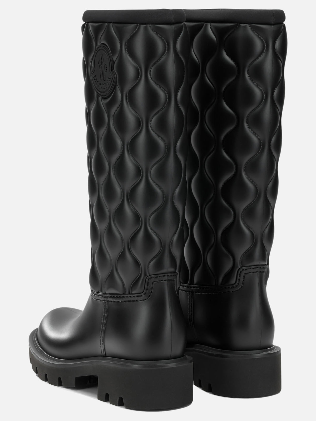 Moncler "Kickstream Quilt" Rain Boots Black - VIETTI