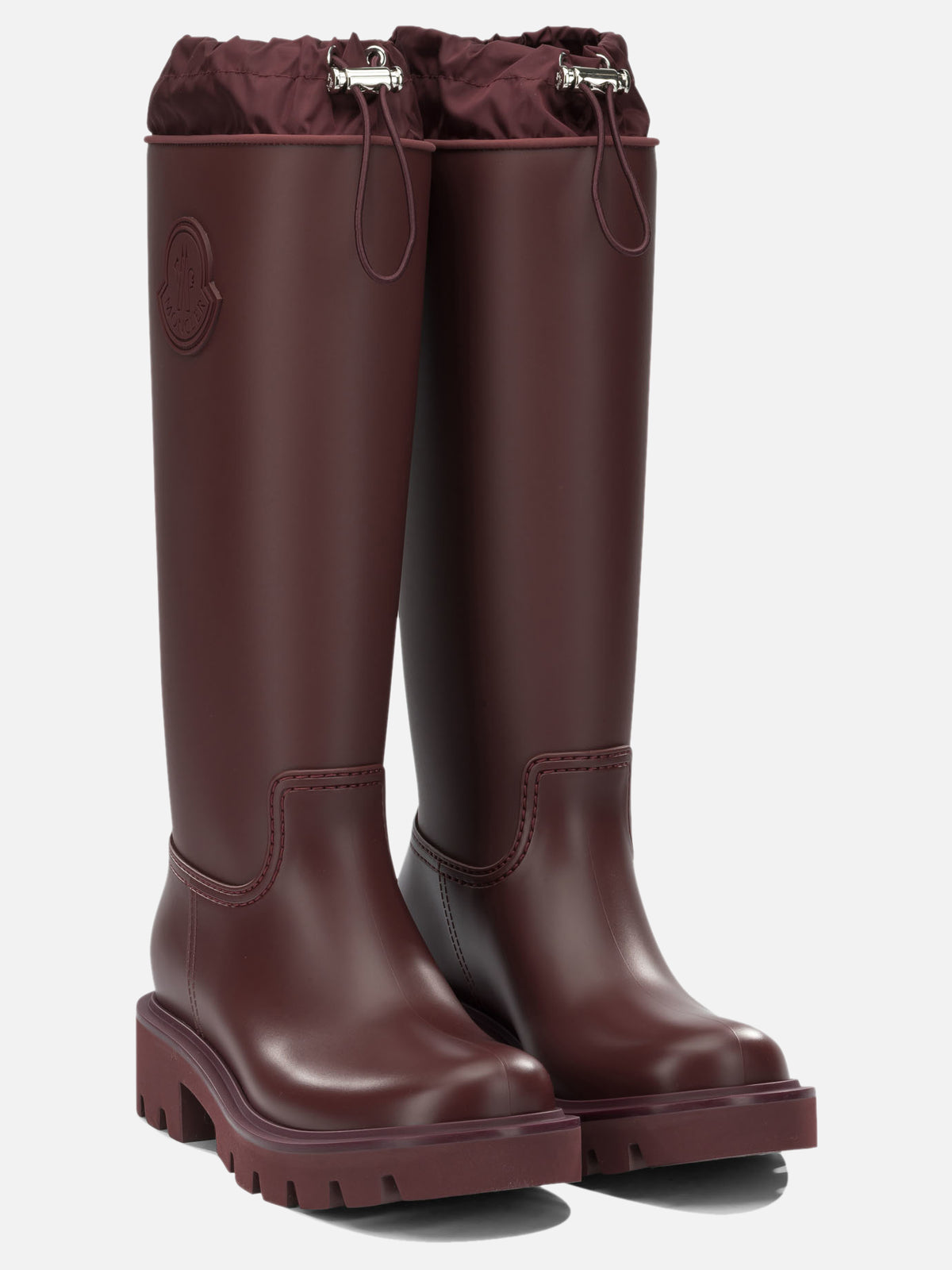 Moncler "Kickstream High" Rain Boots Bordeaux - VIETTI