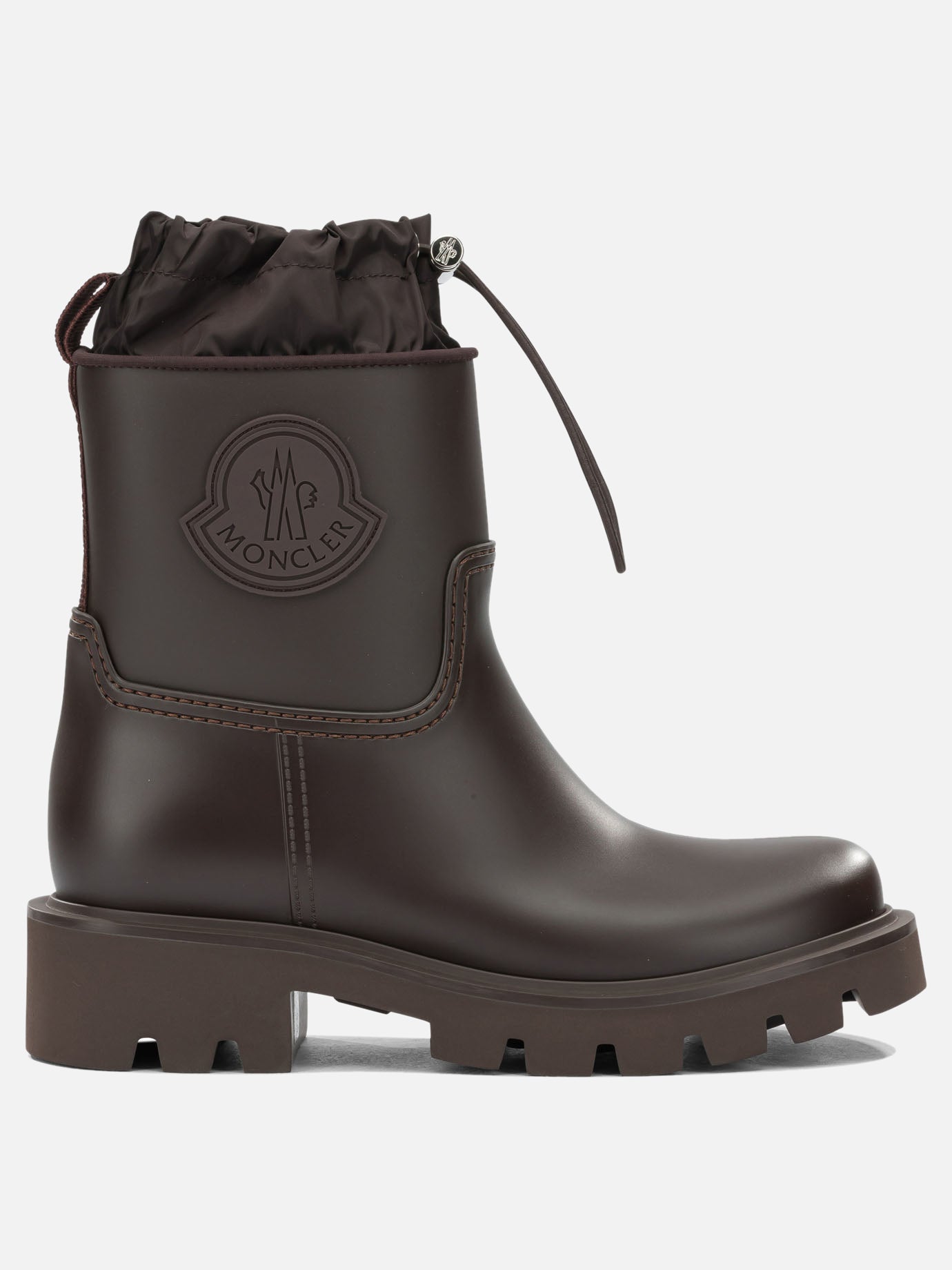 Rain boots 100% polyvinylchloride -100% polyvinylchloride  Brown - Moncler Women | PDP | VIETTI Online Store | Zoom-Modal
