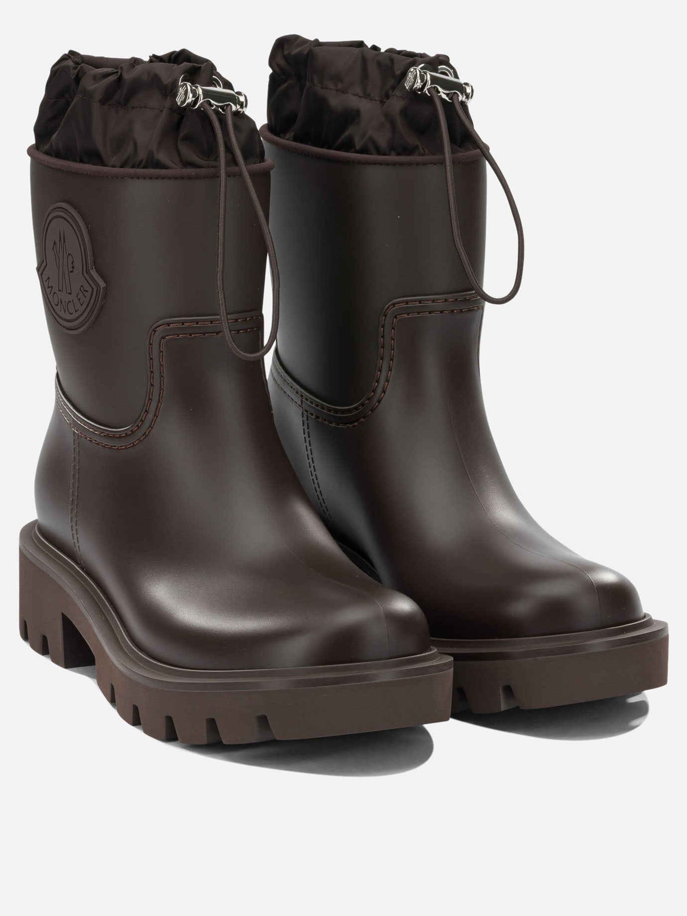 Rain boots 100% polyvinylchloride -100% polyvinylchloride  Brown - Moncler Women | PDP | VIETTI Online Store | thumbnail_2