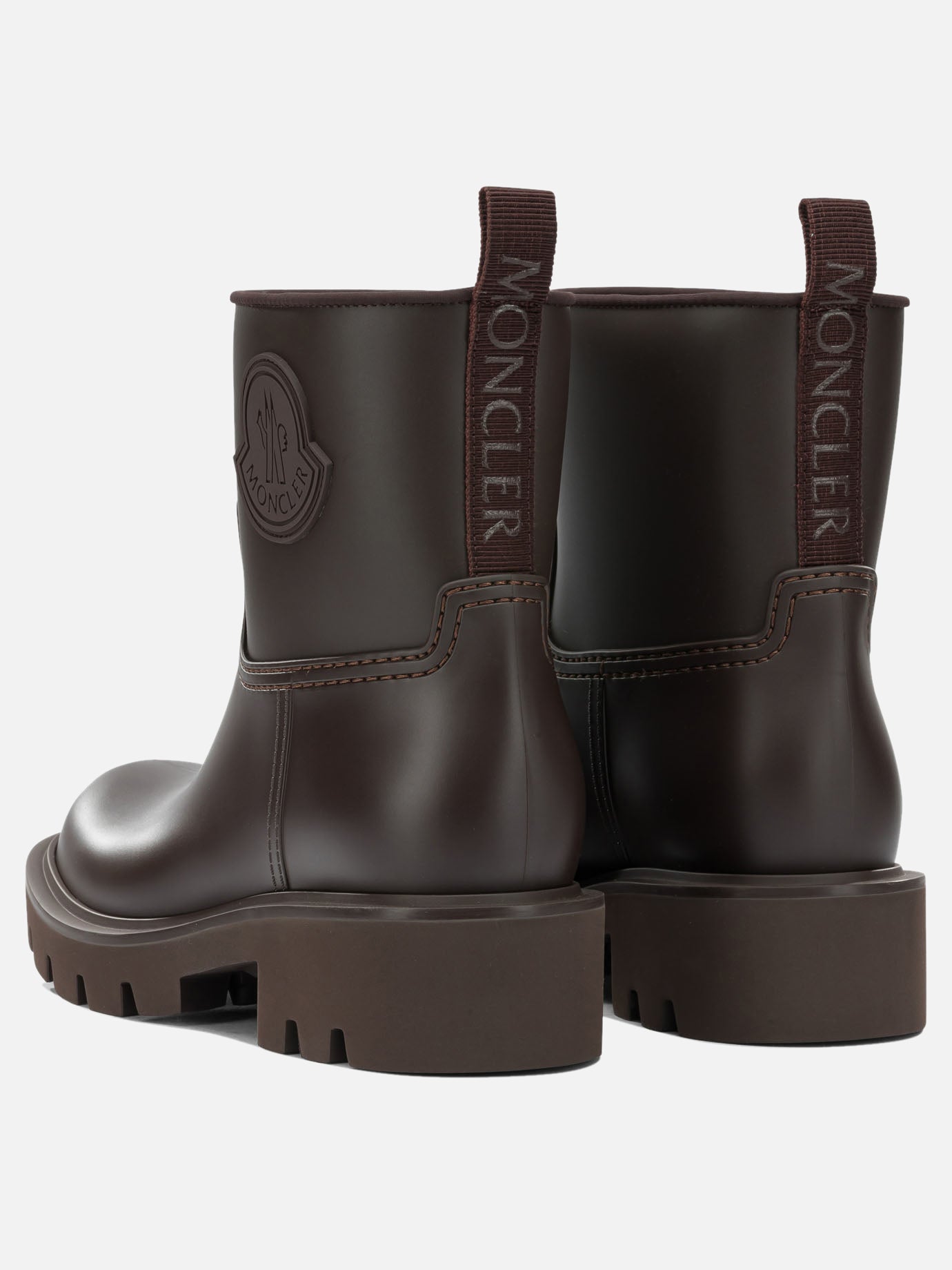 Rain boots 100% polyvinylchloride -100% polyvinylchloride  Brown - Moncler Women | PDP | VIETTI Online Store | thumbnail_4