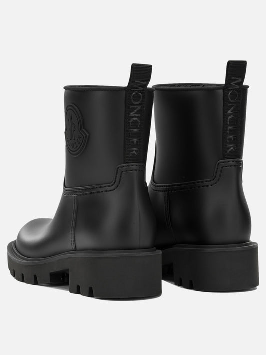 Moncler "Kickstream" Rain Boots Black

