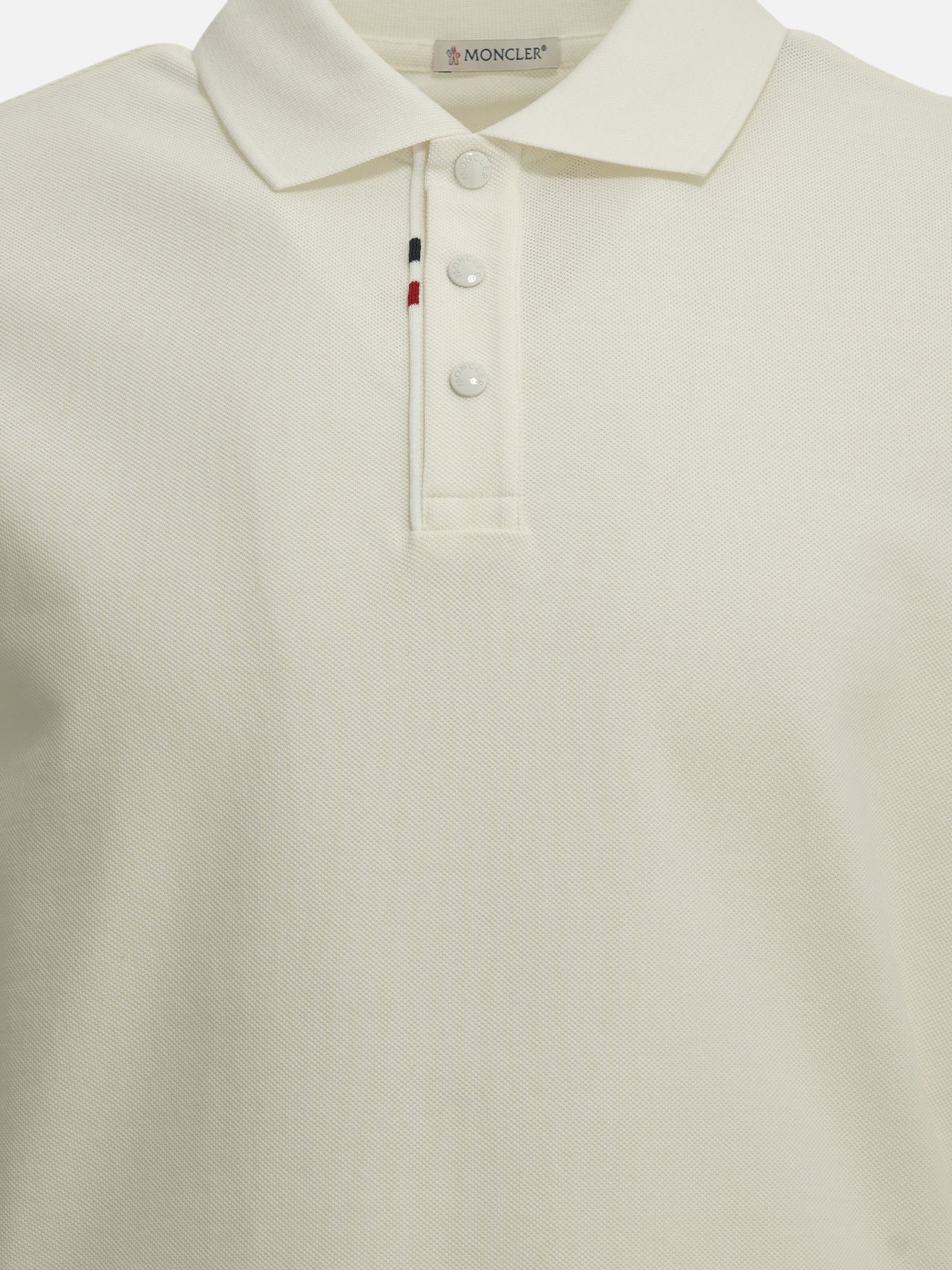 Polo con bottoni Logo  Bianco - Moncler Uomo | PDP | VIETTI Online Store | Zoom-Modal_3
