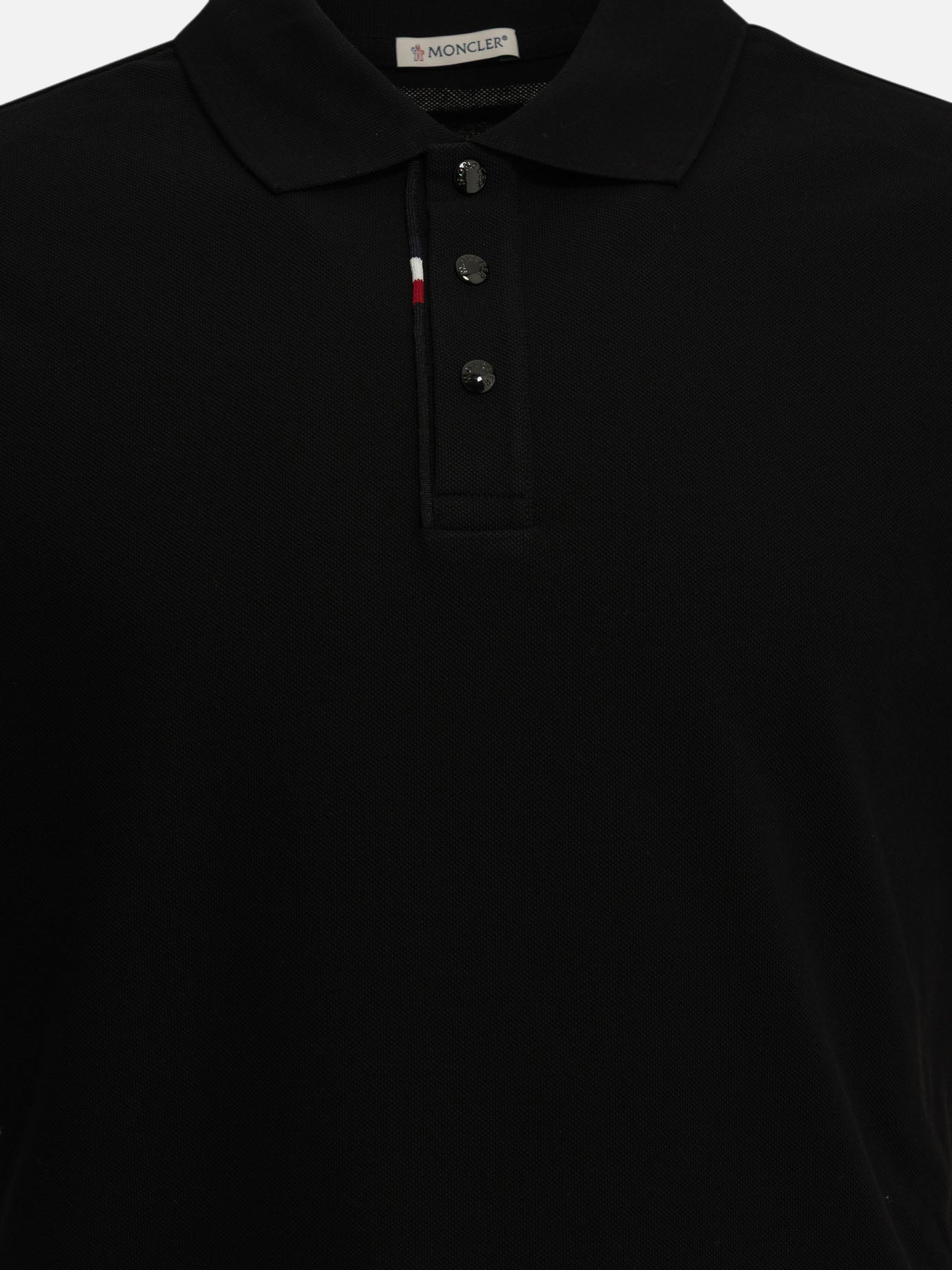Polo shirts with buttons Logo  Black - Moncler Men | PDP | VIETTI Online Store | Zoom-Modal_3
