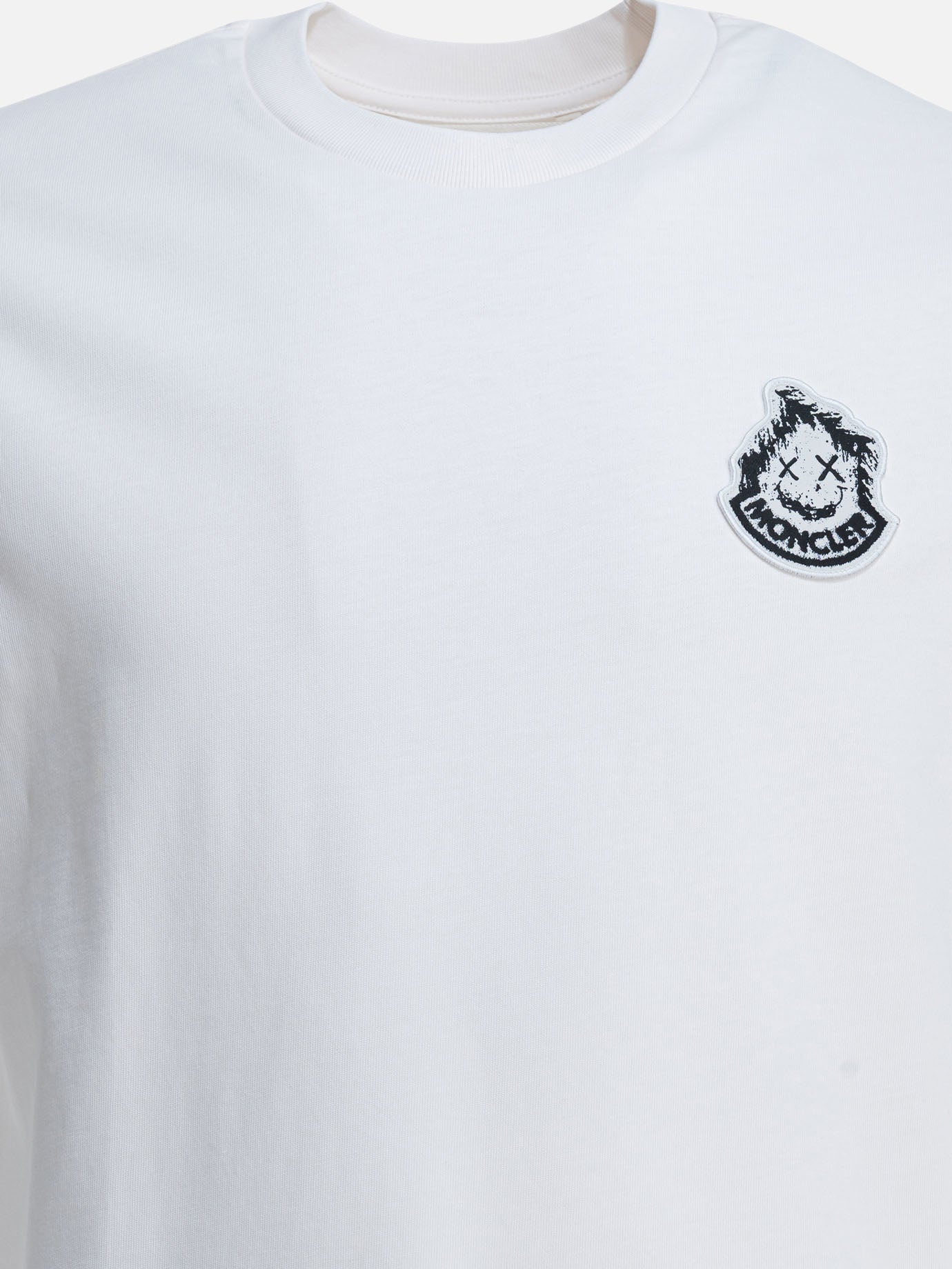 Crewneck t-shirts Logo  White - Moncler Men | PDP | VIETTI Online Store | thumbnail_3