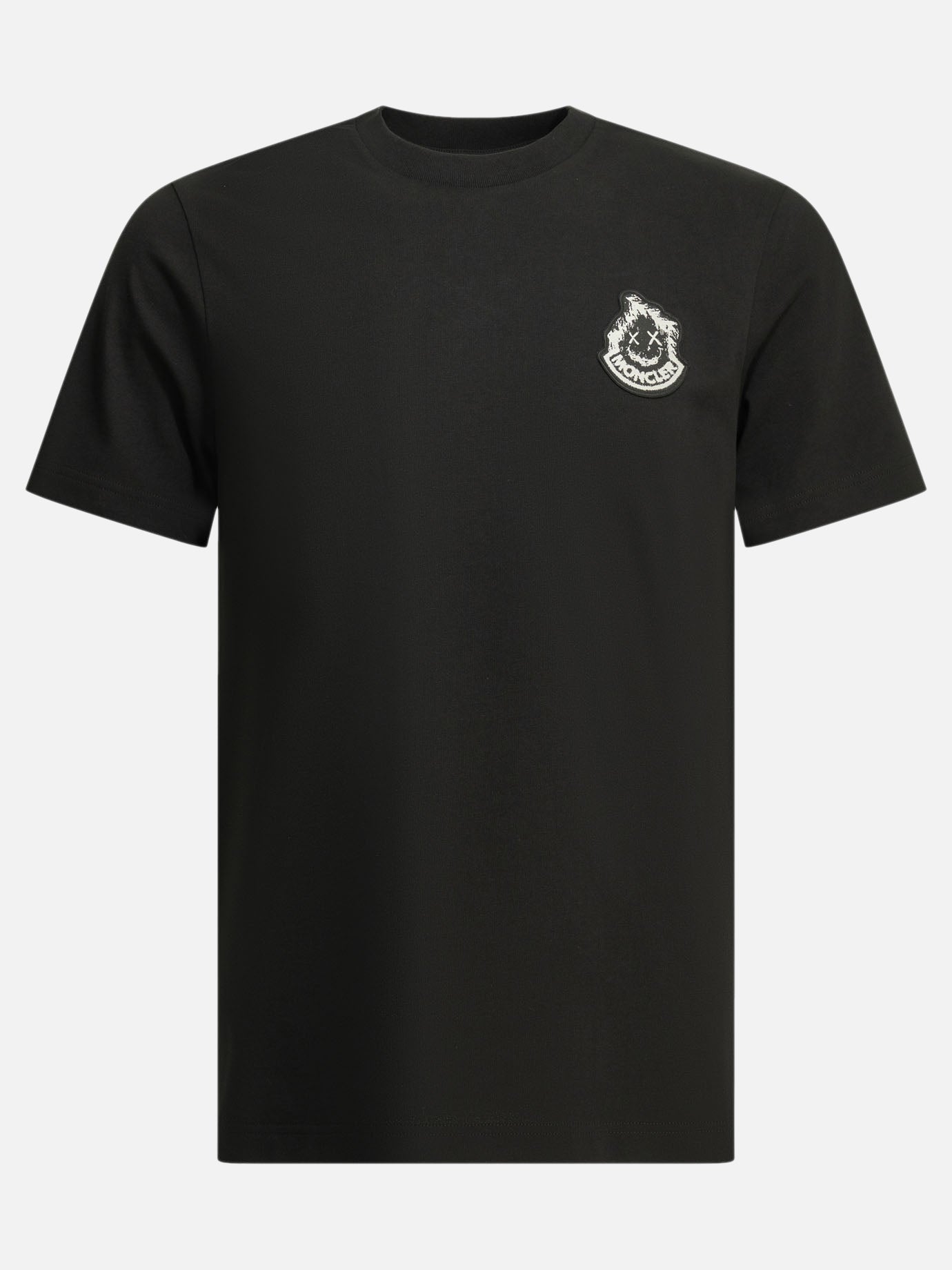 Crewneck t-shirts Logo  Black - Moncler Men | PDP | VIETTI Online Store | thumbnail