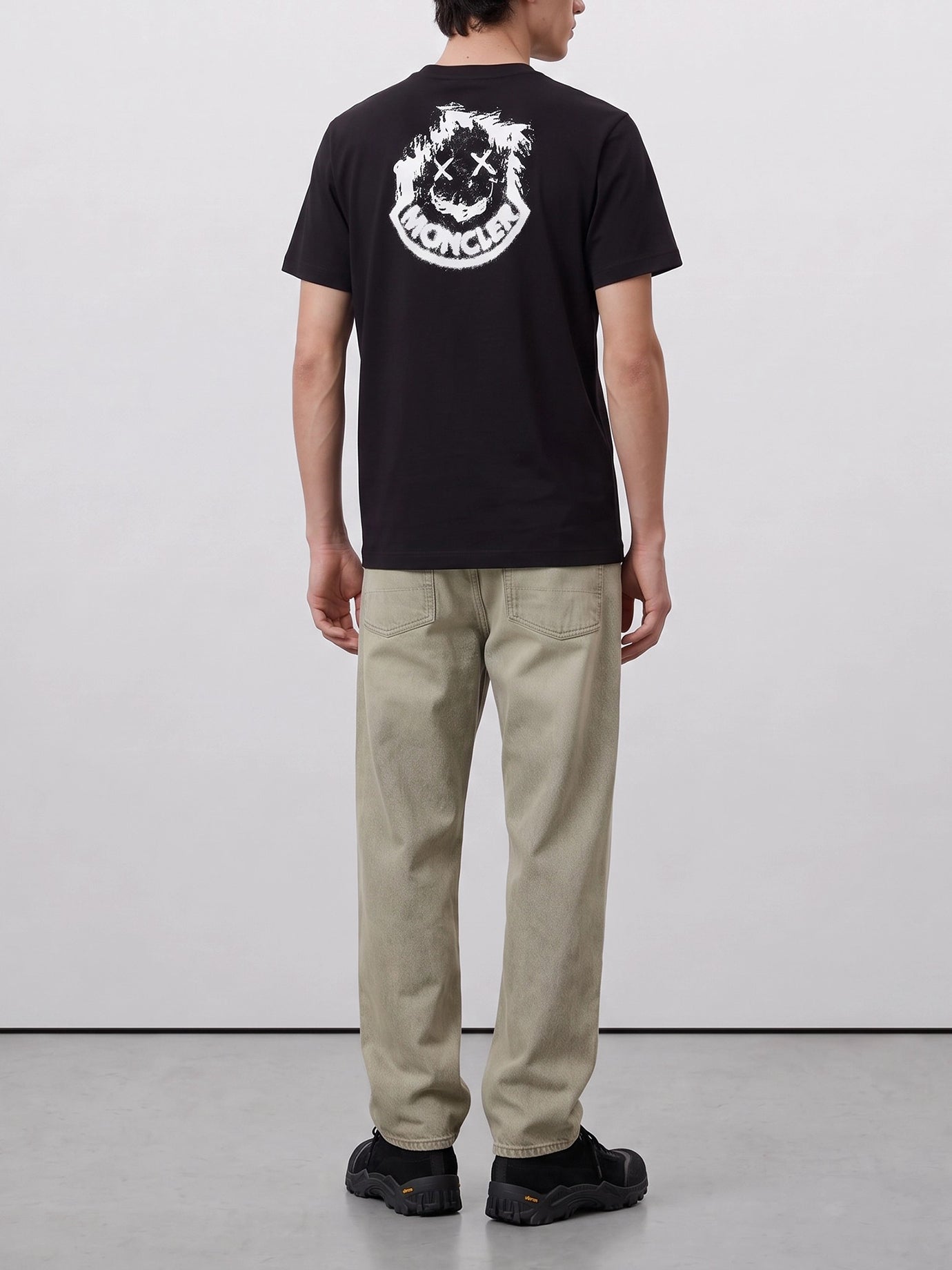 Crewneck t-shirts Logo  Black - Moncler Men | PDP | VIETTI Online Store | thumbnail_3