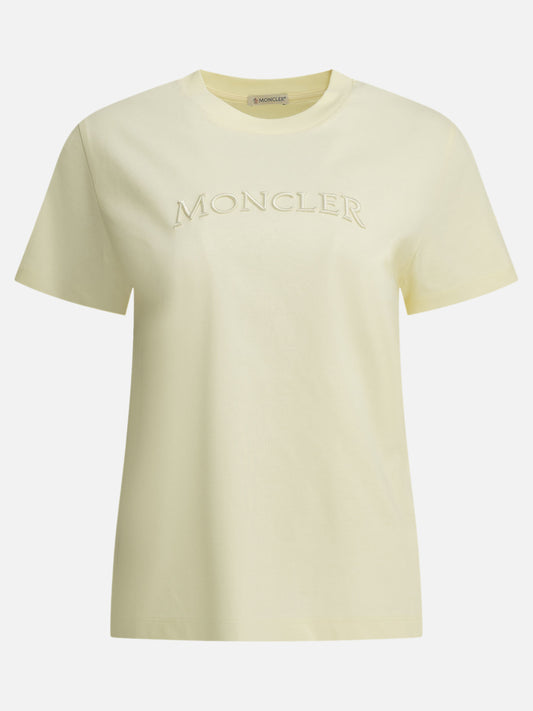 Crewneck t-shirts Logo  White - Moncler Women | PLP | VIETTI Online Store 

