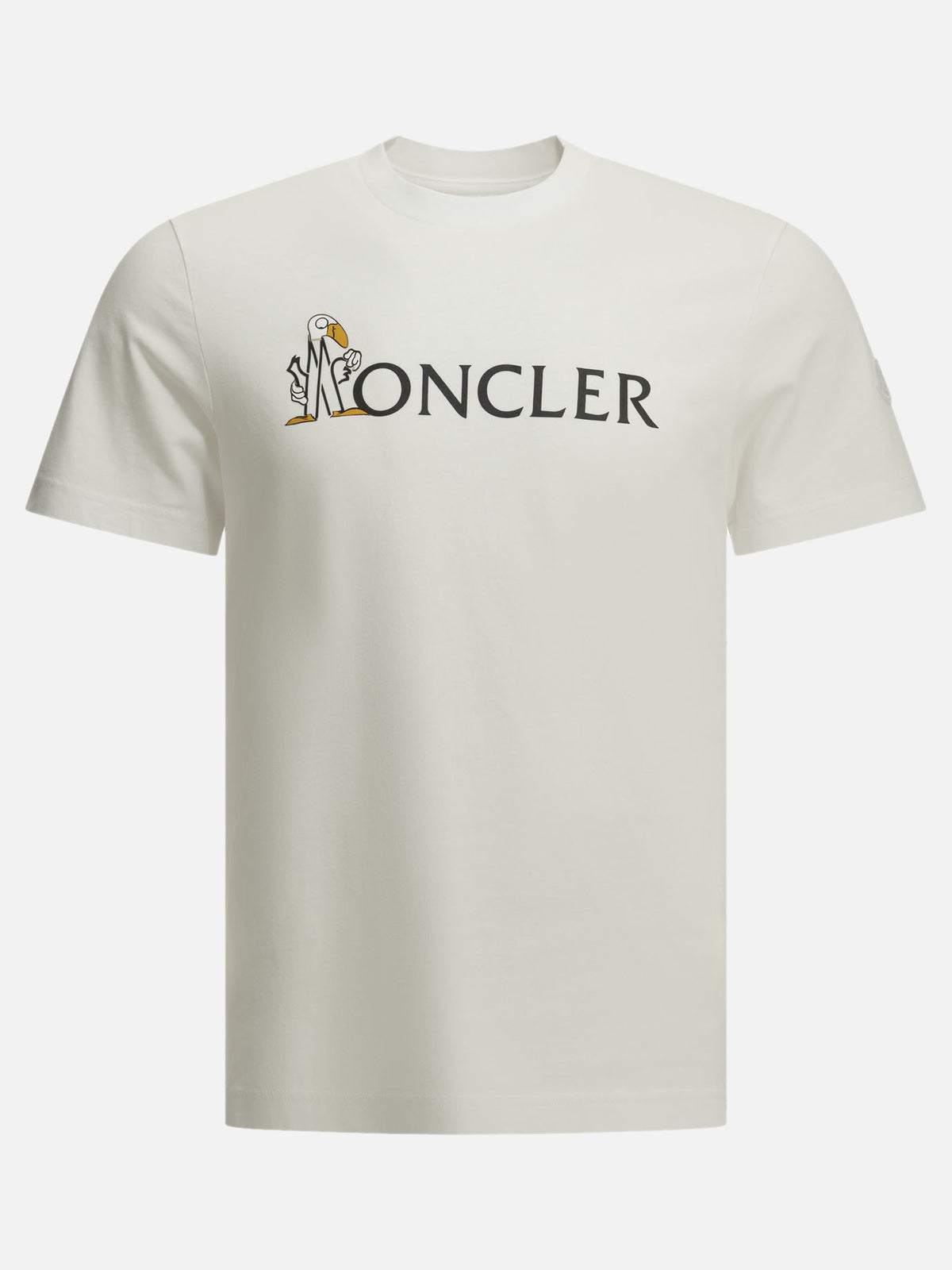 Moncler Crewneck T-shirt with logo White - VIETTI