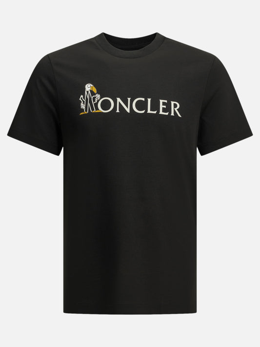 Crewneck t-shirts Logo  Black - Moncler Men | VIETTI Online Store 
