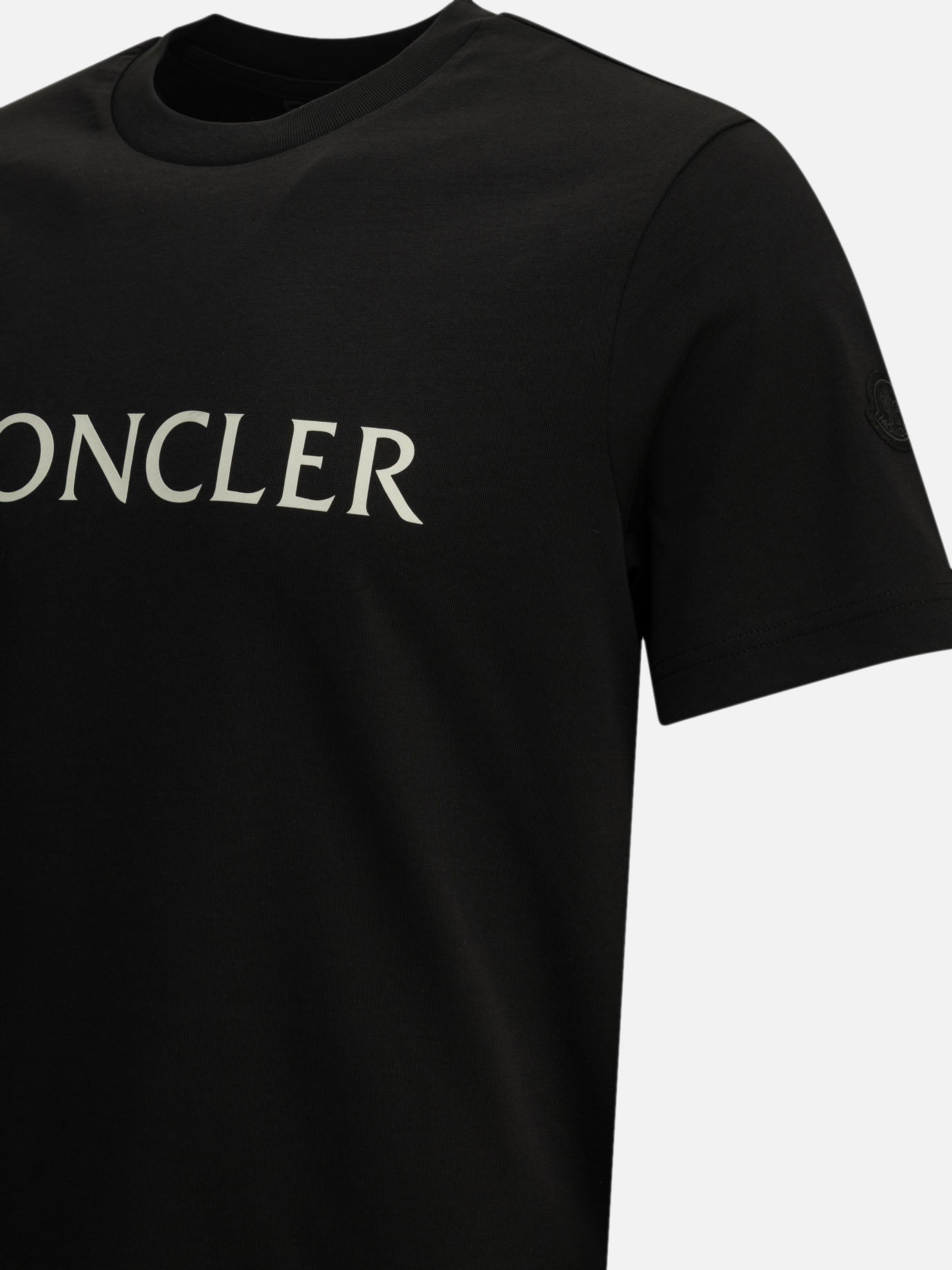 Crewneck t-shirts Logo  Black - Moncler Men | PDP | VIETTI Online Store | Zoom-Modal_4
