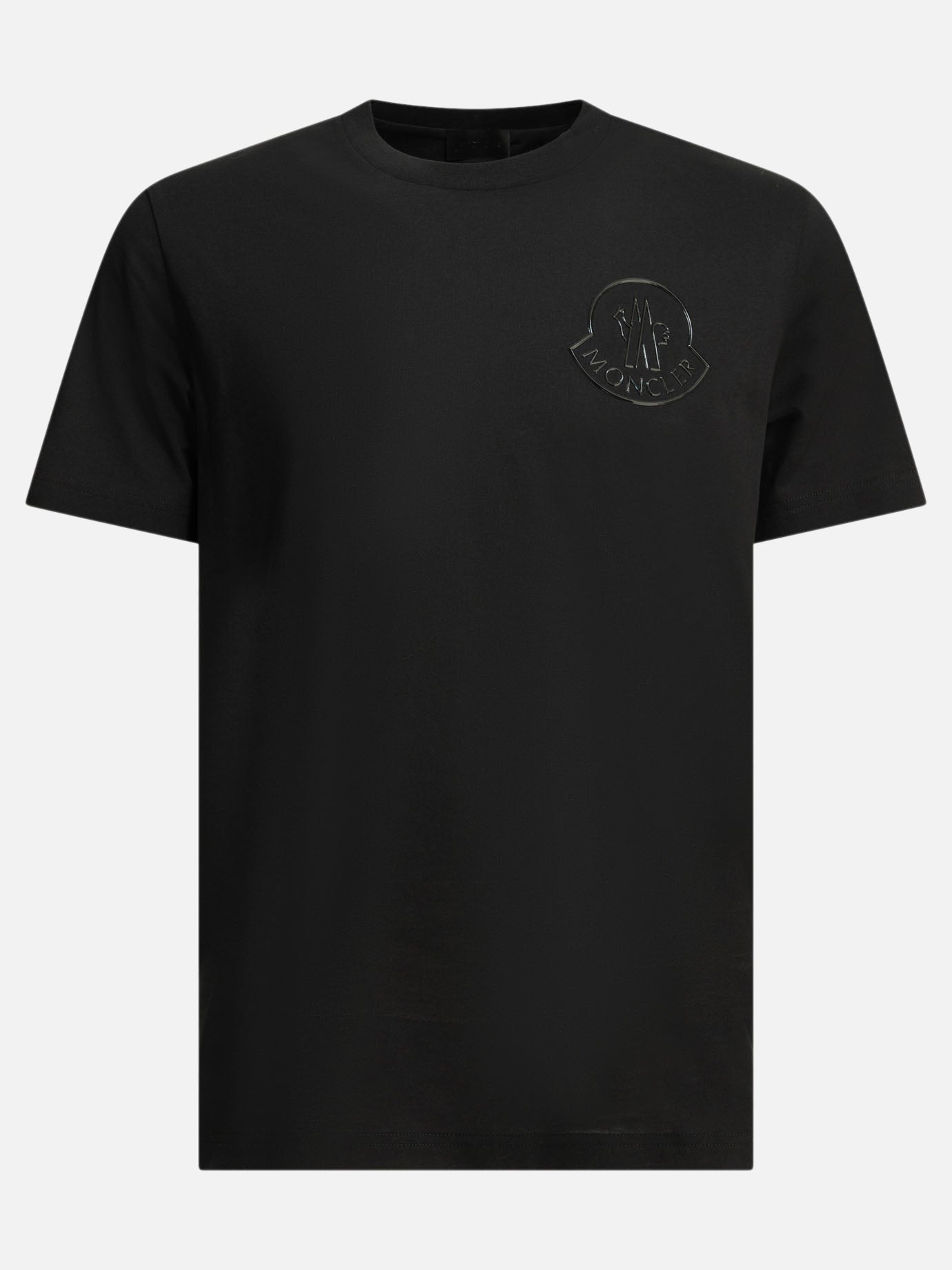 Crewneck t-shirts Logo  Black - Moncler Men | PDP | VIETTI Online Store | thumbnail
