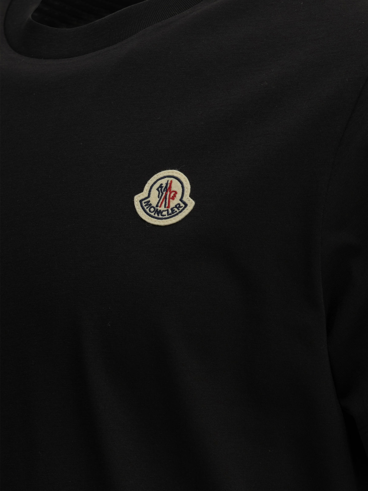 Moncler Crewneck T-shirts with logo (set of three) Black

