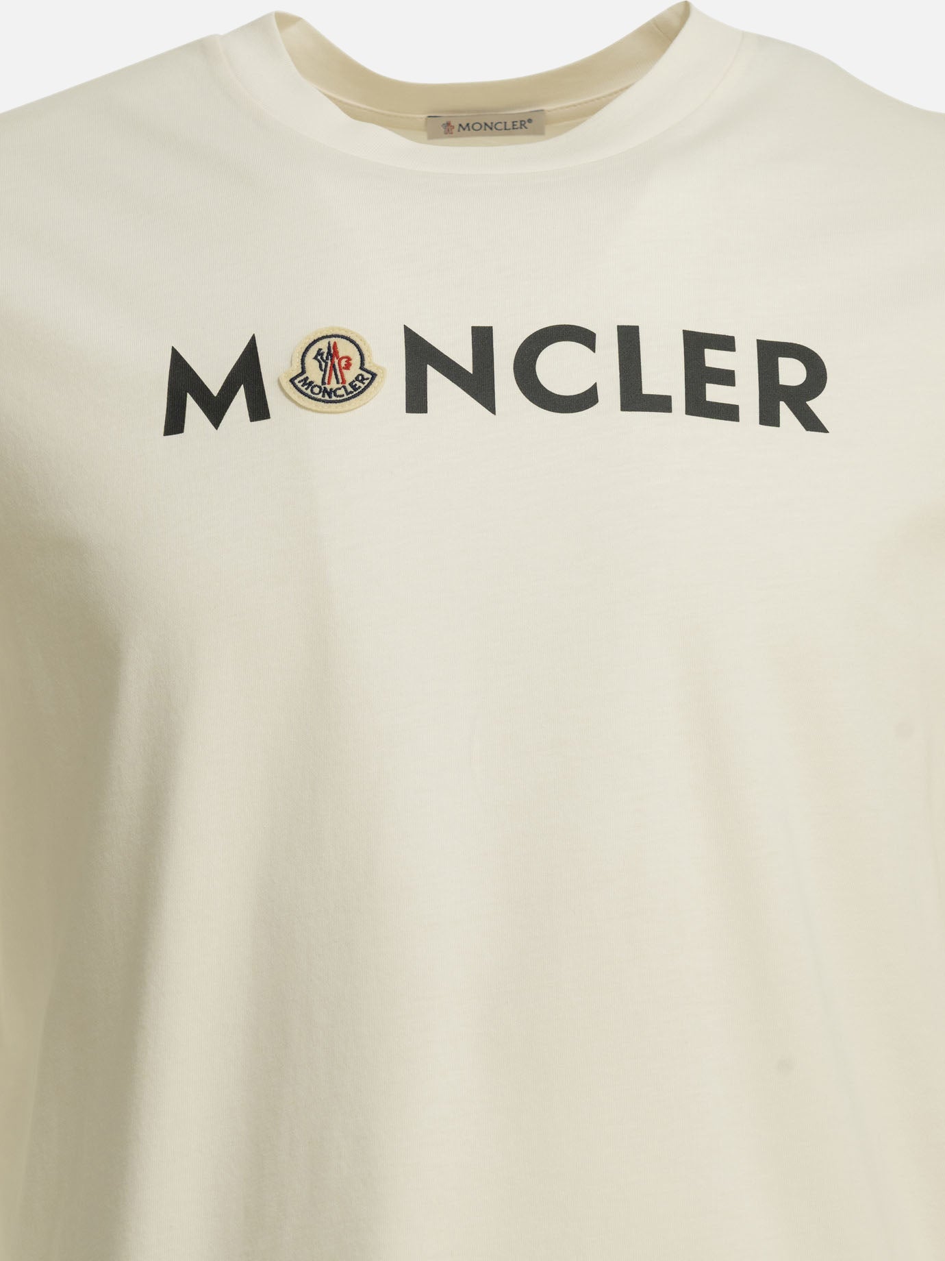 Crewneck t-shirts Logo  Beige - Moncler Men | PDP | VIETTI Online Store | thumbnail_5