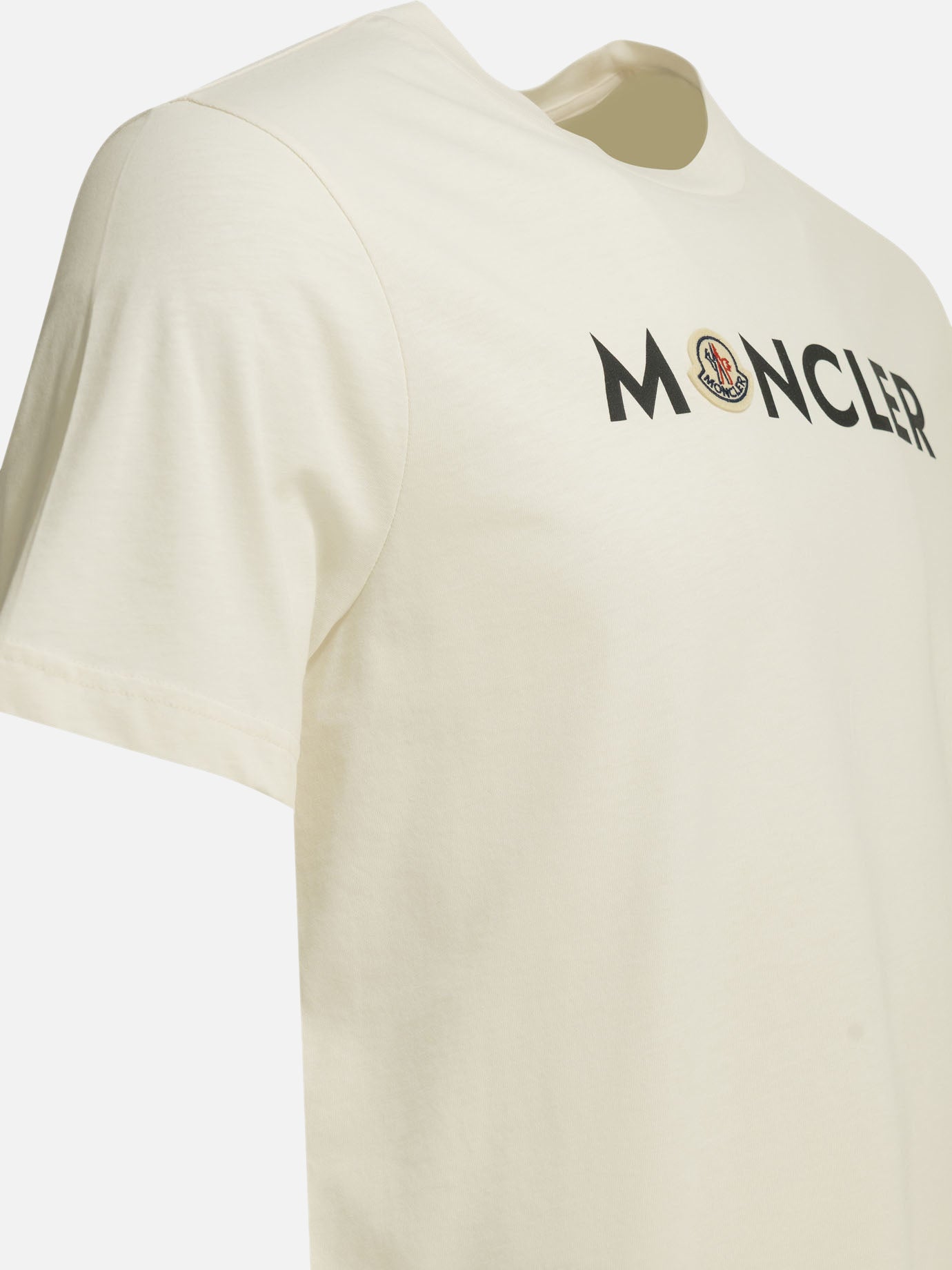 Crewneck t-shirts Logo  Beige - Moncler Men | PDP | VIETTI Online Store | thumbnail_6