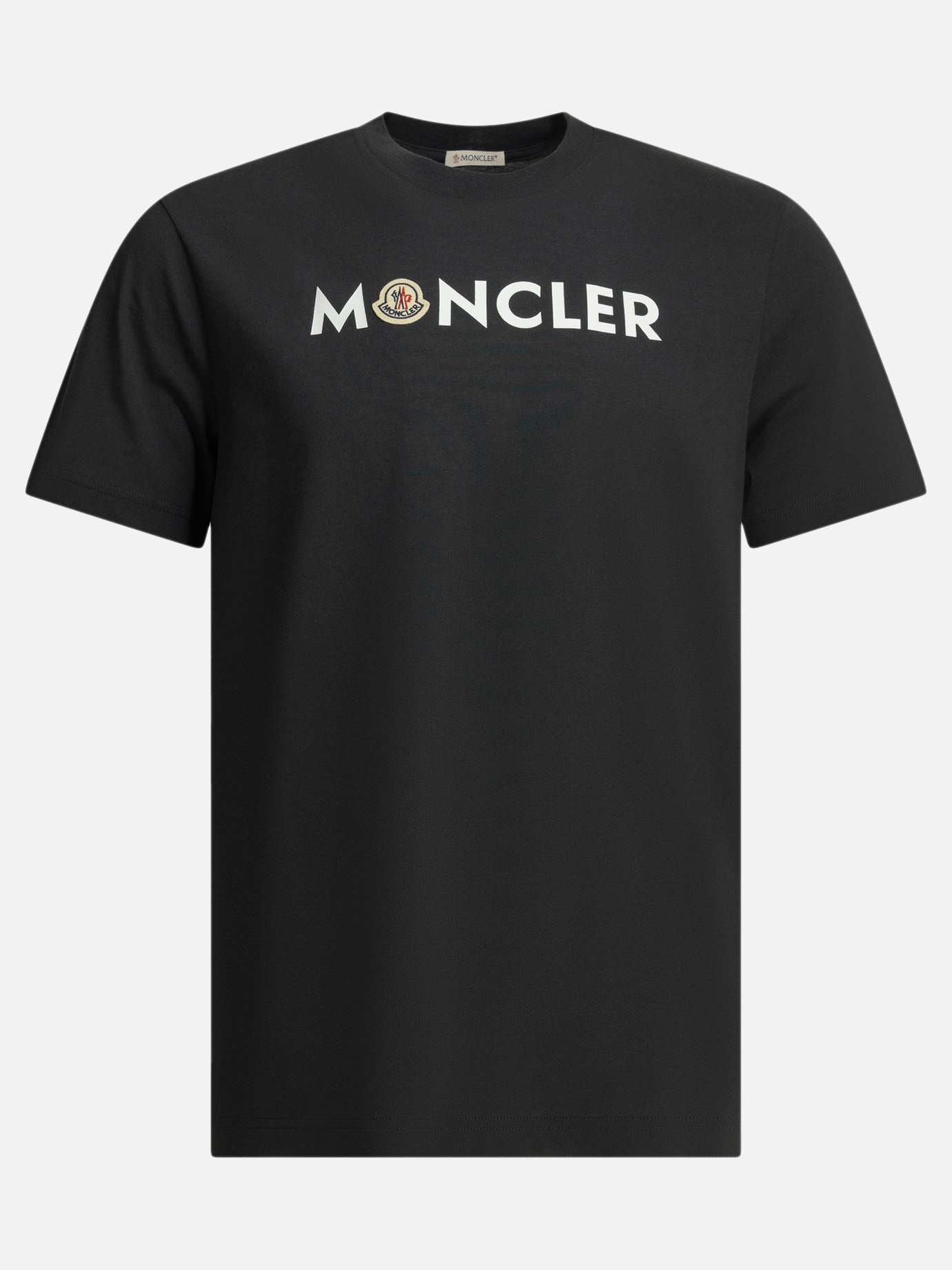 T-shirt girocollo Logo  Blu - Moncler Uomo | PDP | VIETTI Online Store | thumbnail