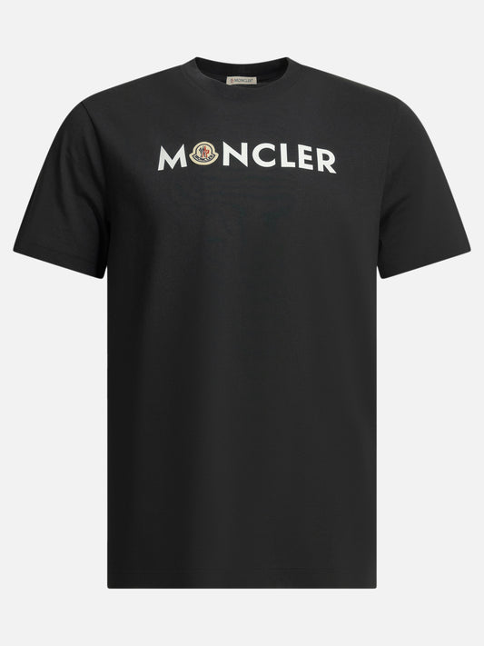 Crewneck t-shirts Logo  Blue - Moncler Men | PDP | VIETTI Online Store 
