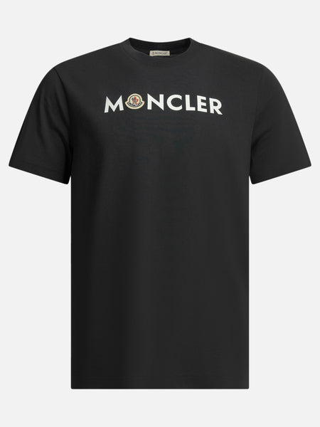 Moncler Crewneck T-shirt with logo Blue - Men | VIETTI Online Store