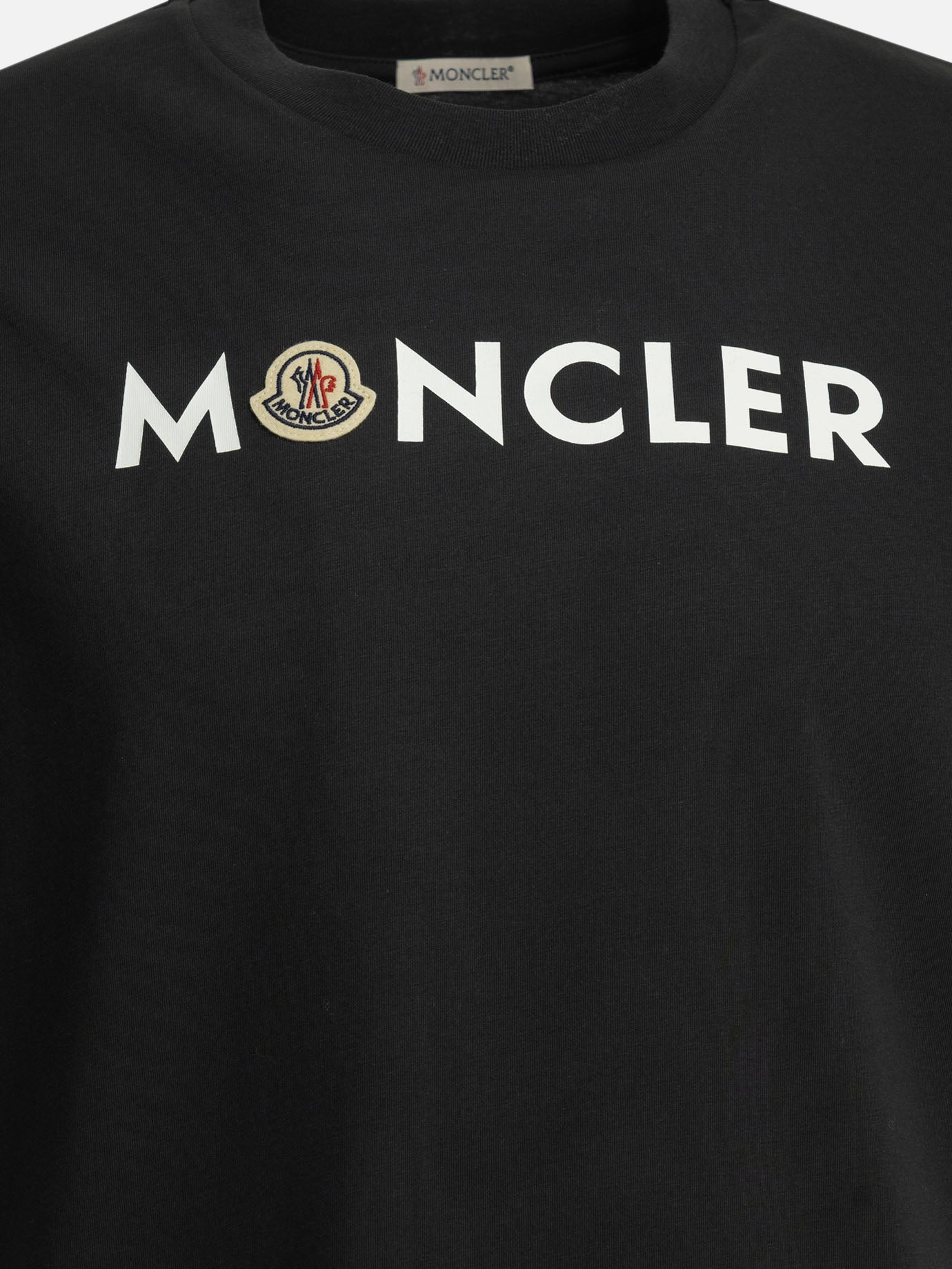 T-shirt girocollo Logo  Blu - Moncler Uomo | PDP | VIETTI Online Store | Zoom-Modal_3
