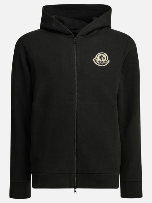 Full zip sweatshirts Logo  Black - Moncler Men | PLP | VIETTI Online Store 
